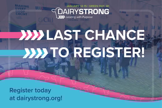 Dairy Strong last chance to register